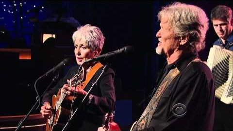 RockPeaks - Me and Bobby McGee (with Kris Kristofferson) - Joan Baez - Late  Show with David Letterman - 2011 11-07