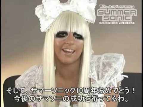 Rockpeaks Message For Summer Sonic Lady Gaga Summer Sonic Festival 09 08 07